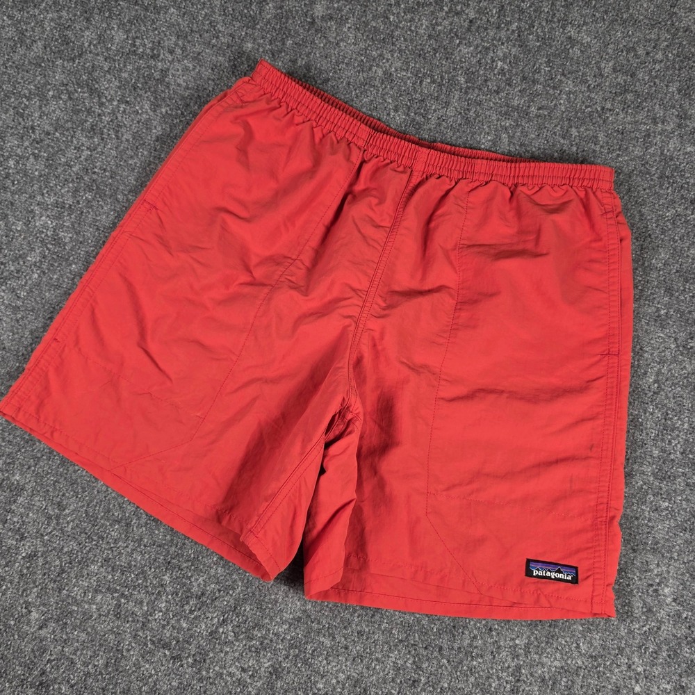 Patagonia Baggies Shorts Mens L Red 5 Inch Inseam NetPlus Shell Pockets